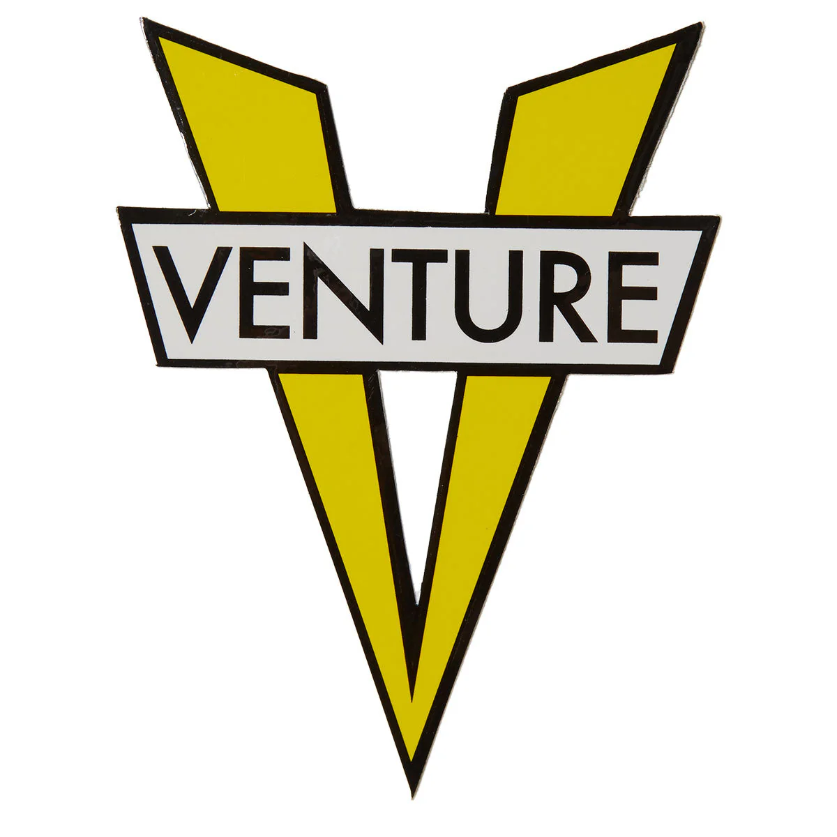Venture V Die-Cut MD Sticker - Yellow