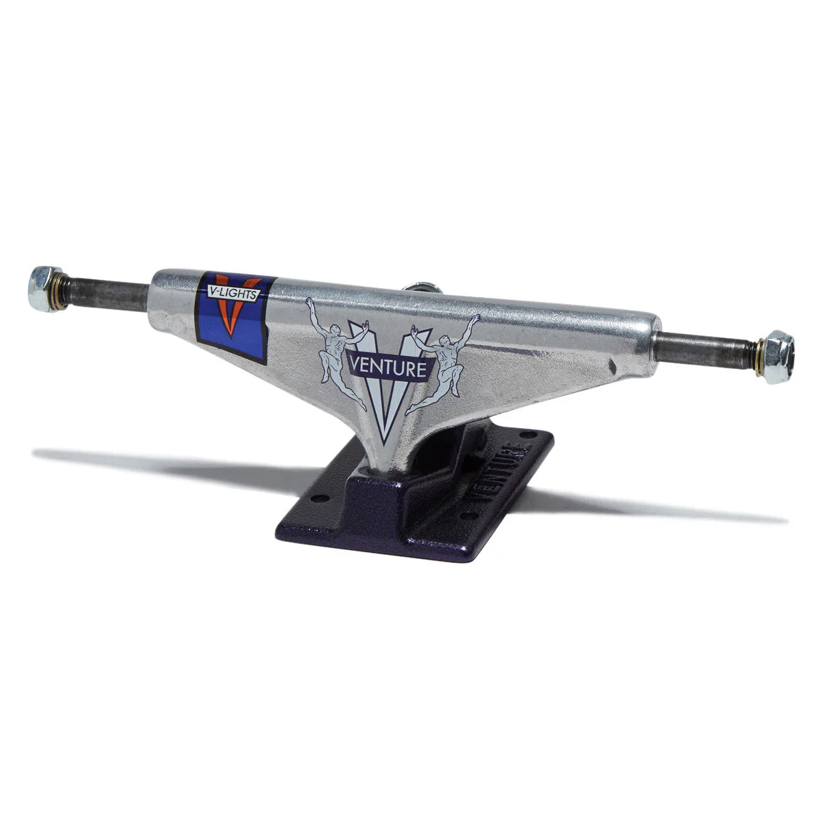 Venture V-Lights Team Awake 87 Skateboard Trucks - Polished/Plum - 5.2 Hi