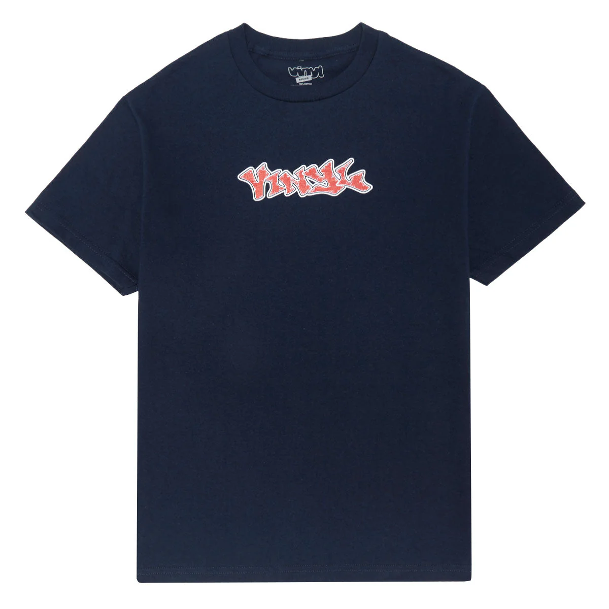 Vinyl Graffiti Logo T-Shirt - Navy