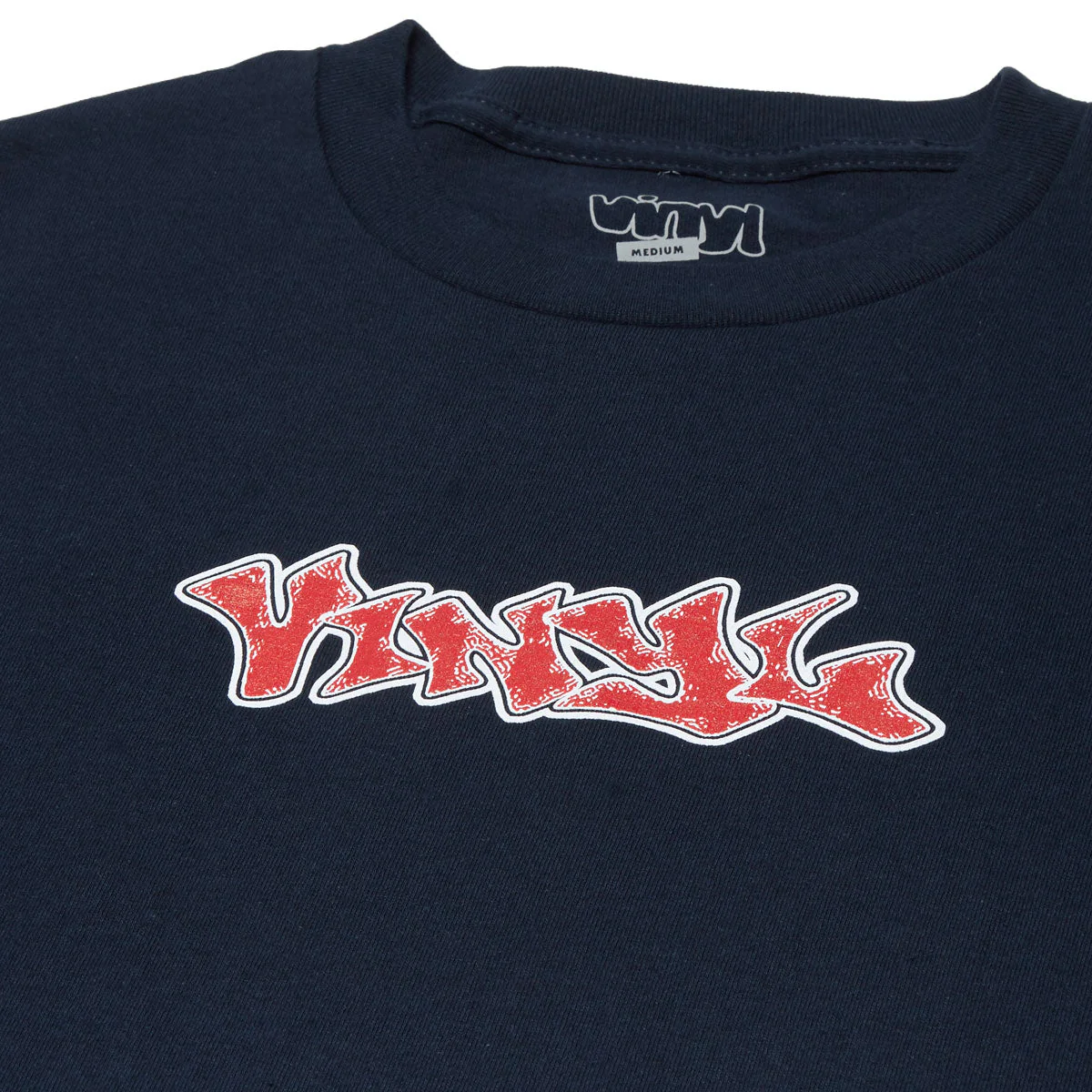 Vinyl Graffiti Logo T-Shirt - Navy - Image 2