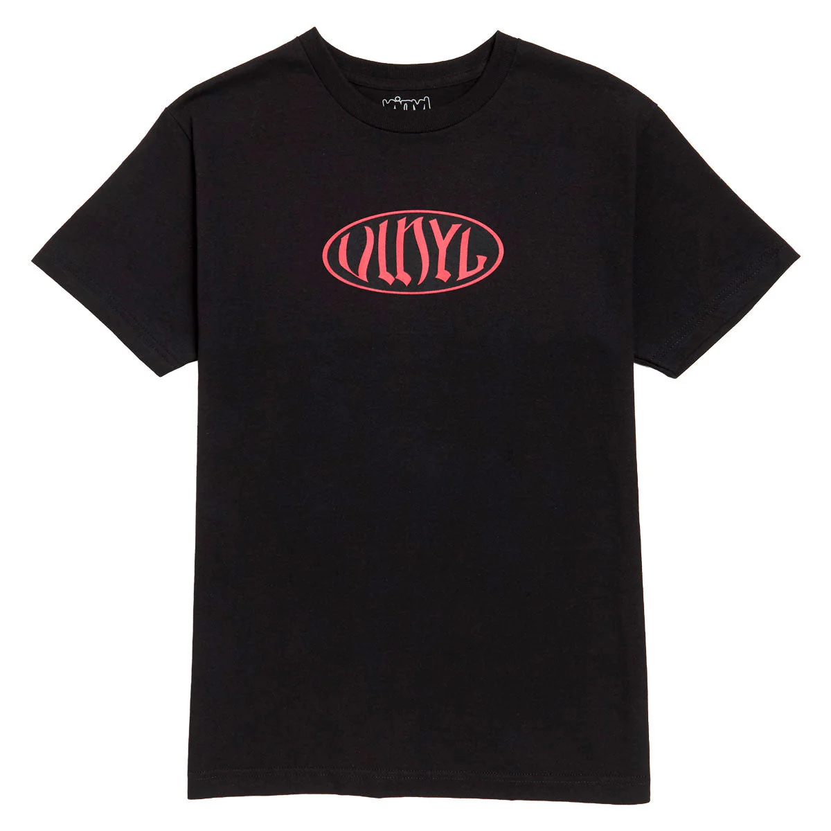 Vinyl Oval T-Shirt - Black