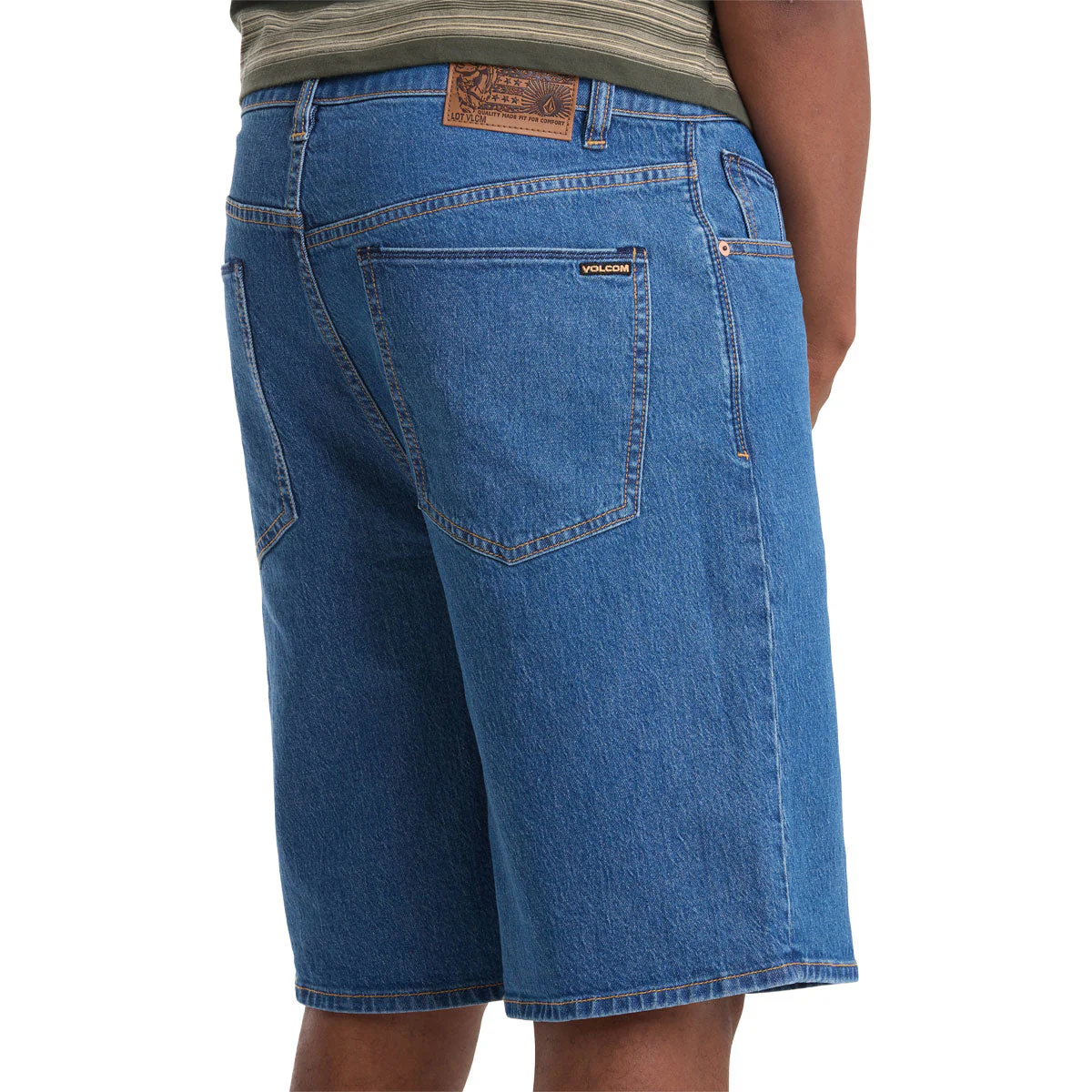 Volcom Billow Denim 22 Shorts - Bold Blue - Image 5