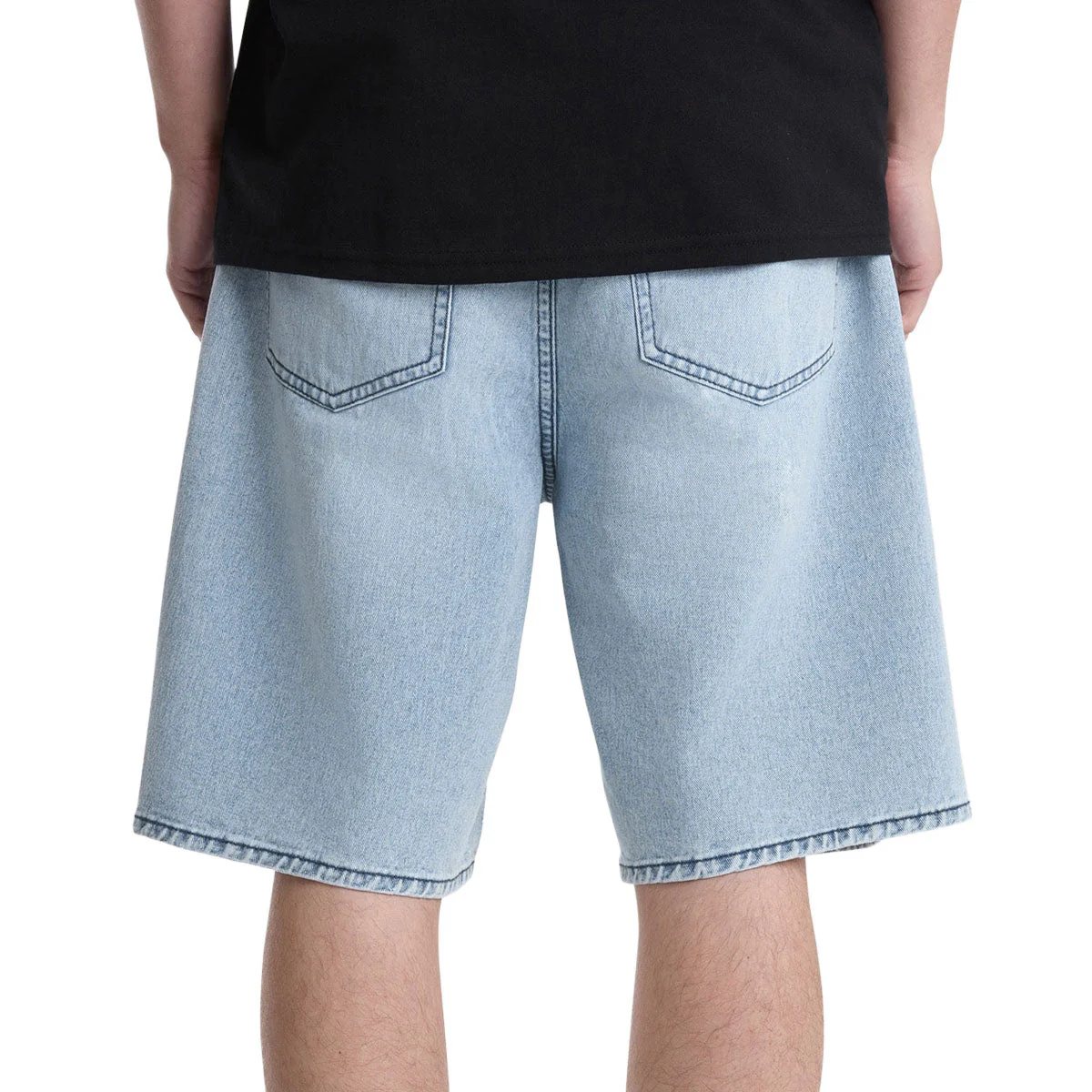 Volcom Billow Denim 22 Shorts - Dust Bowl Indigo - Image 3