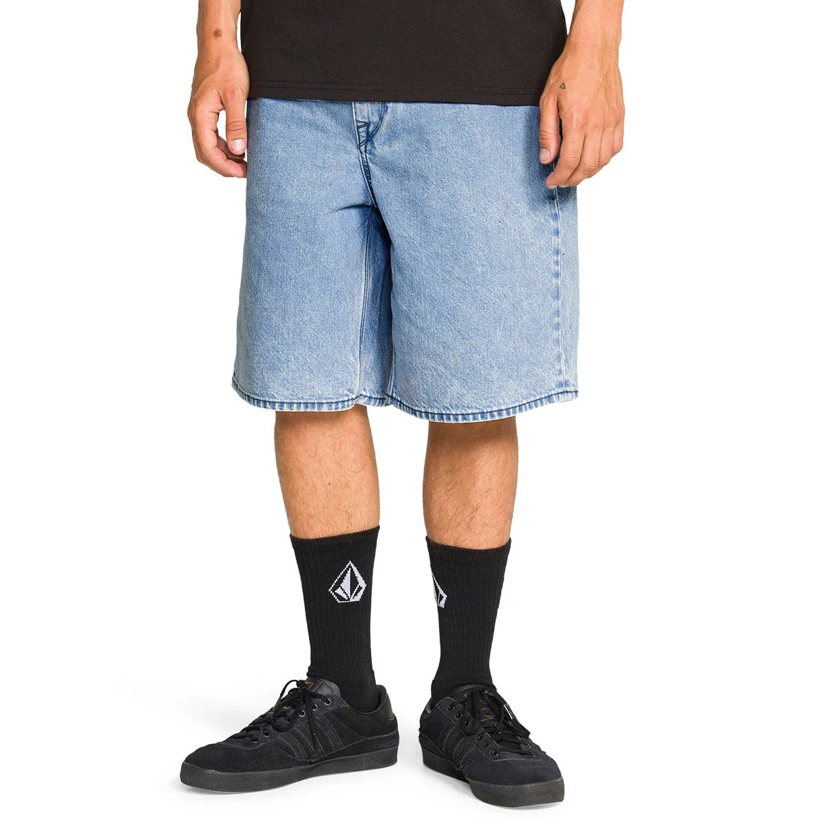 Volcom Billow Denim 22 Shorts - Pale Aqua - Image 3