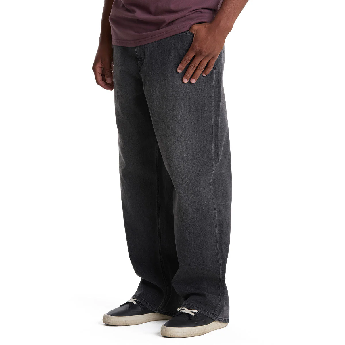Volcom Chillow Denim Jeans - Black Grey - Image 3