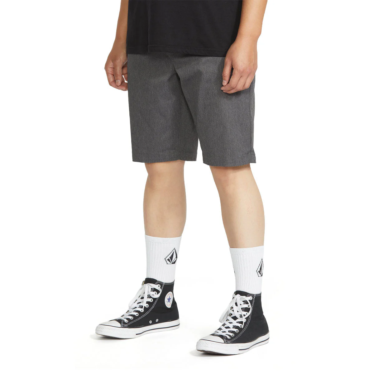 Volcom Frickin Modern Stretch 21 Shorts - Charcoal Heather 2025 - Image 5
