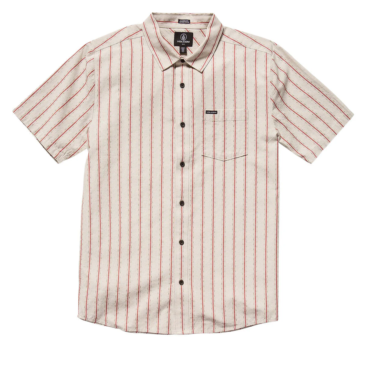 Volcom Sato Stripe Shirt - Stone - Image 3