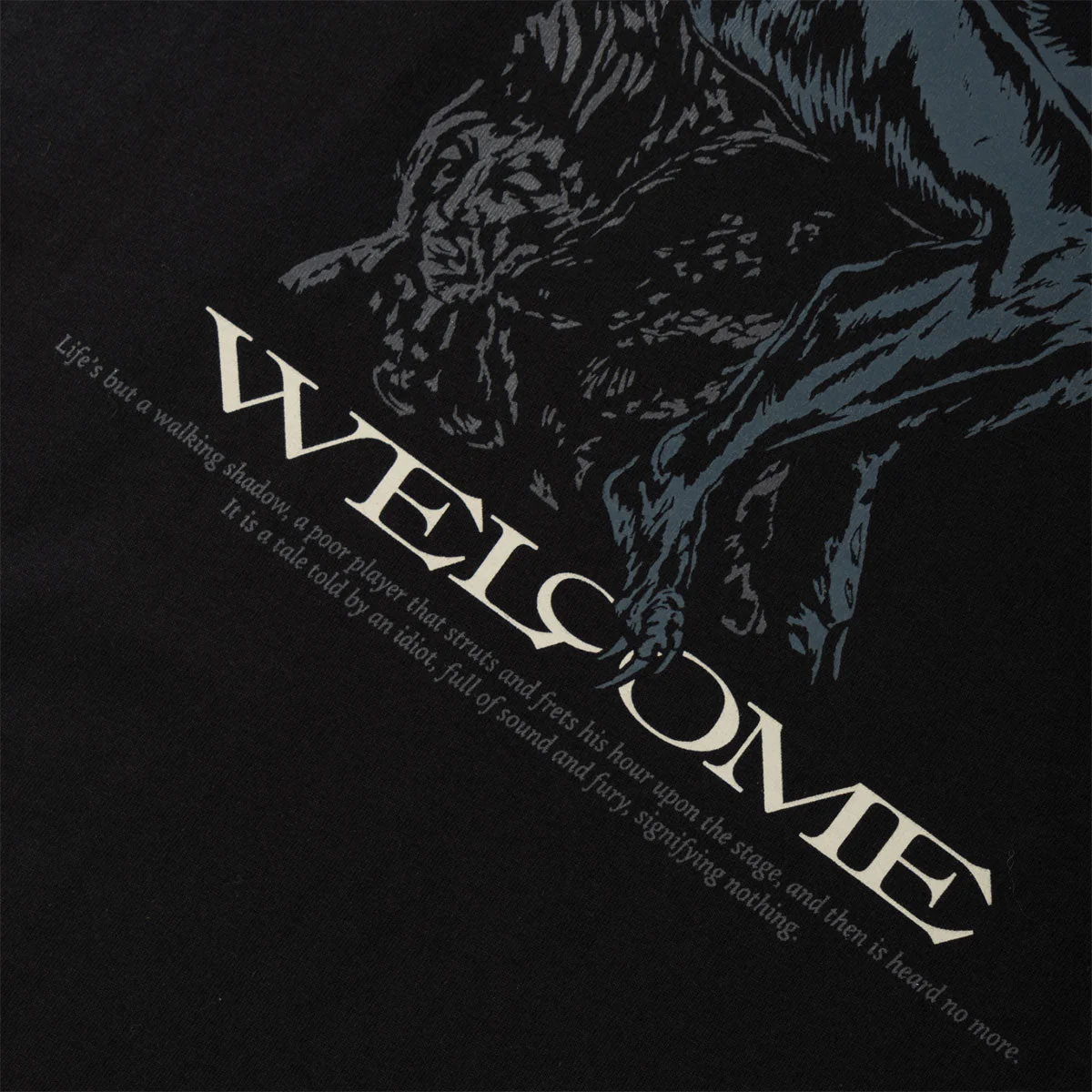Welcome Crinker T-Shirt - Black - Image 3