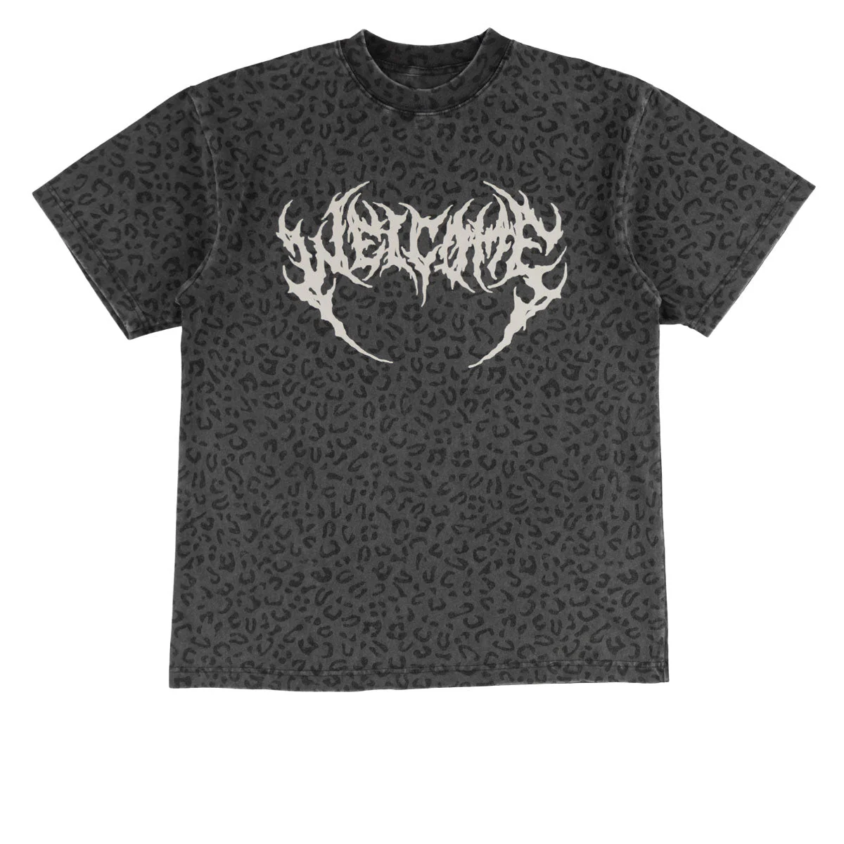 Welcome Fang T-Shirt - Vintage Black/Leopard