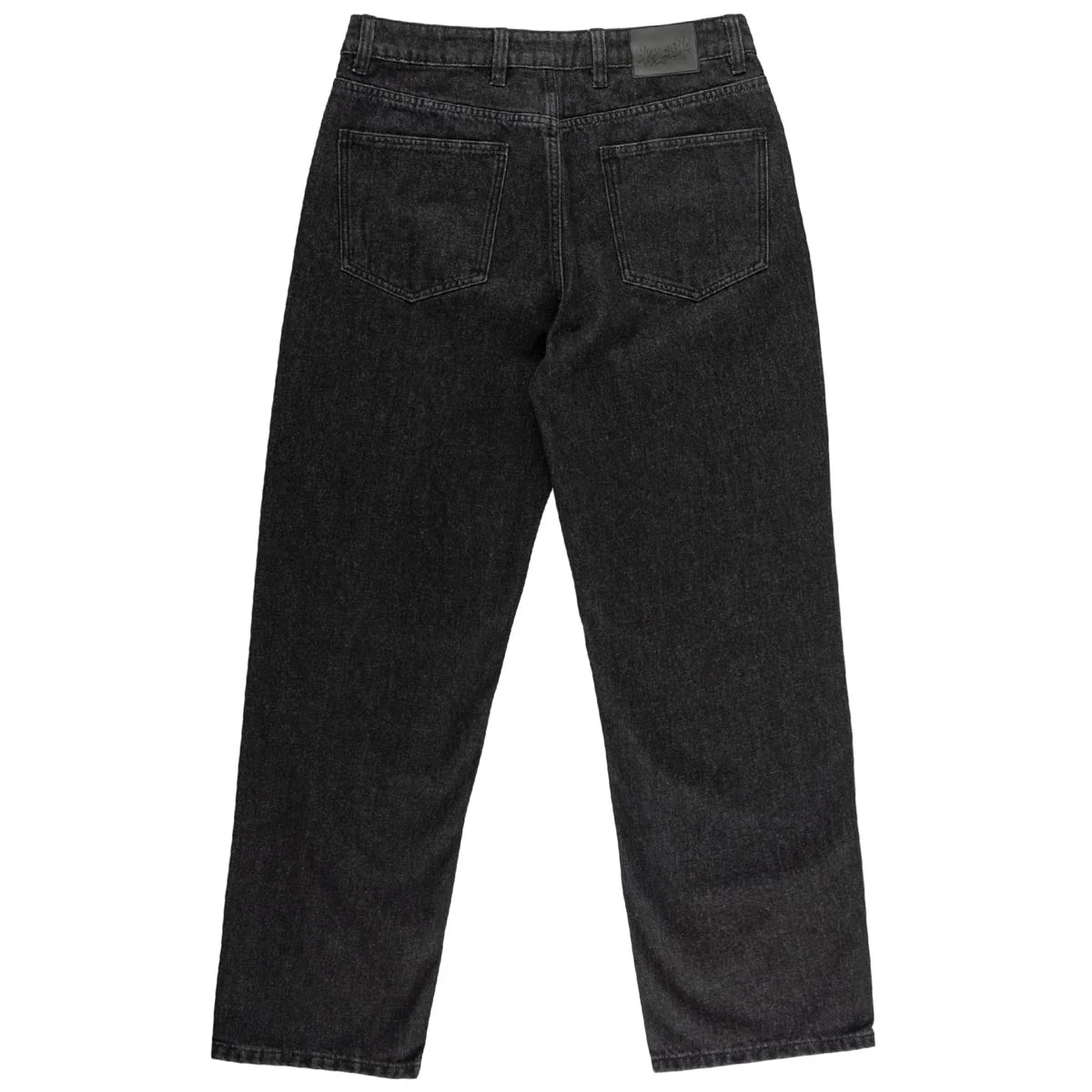 Welcome Immortal Loose Straight Denim Jeans - Washed Black - Image 2