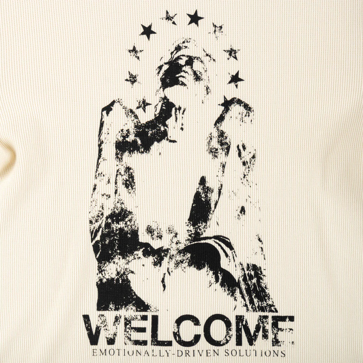 Welcome Seraph Contrast Stitch Thermal Shirt - Bone - Image 2
