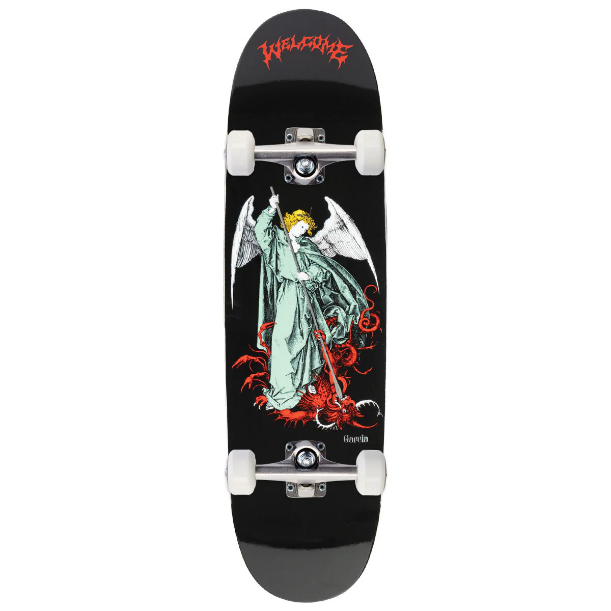 Welcome Spear Nick Garcia On Son Of Boline Skateboard Complete - Black - 8.80"
