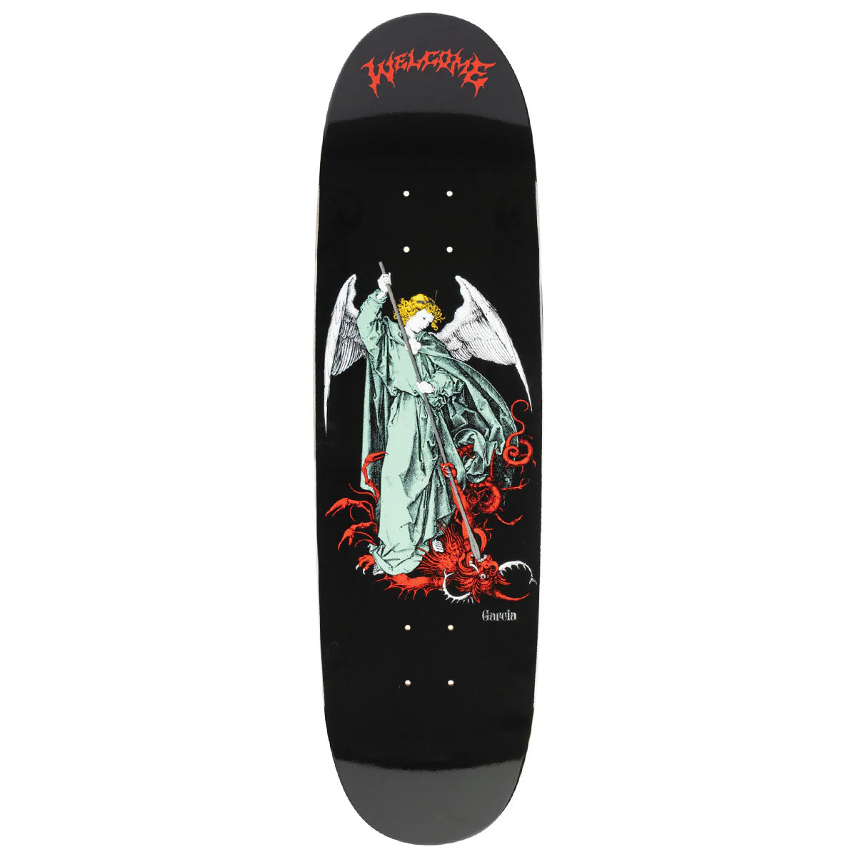 Welcome Spear Nick Garcia On Son Of Boline Skateboard Deck - Black - 8.80"