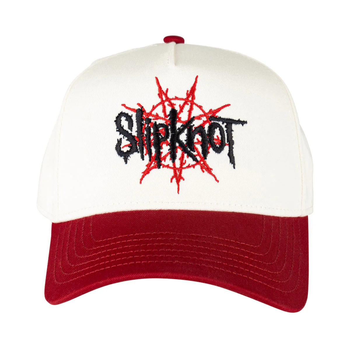 Welcome x Slipknot Nonagram Camo Hat - White/Red - Image 3