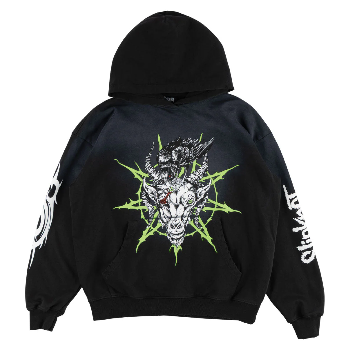 Welcome x Slipknot Ravenous Sun Fade Hoodie - Black Fade