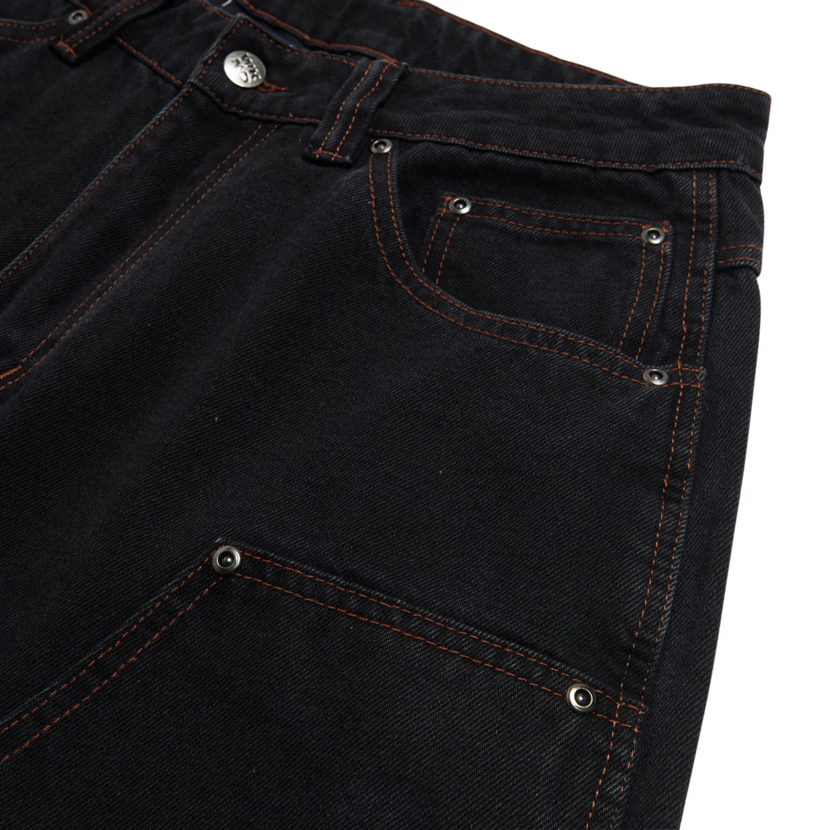 WKND Damn Near Carpenter Double Knee Jeans - Black - Image 3
