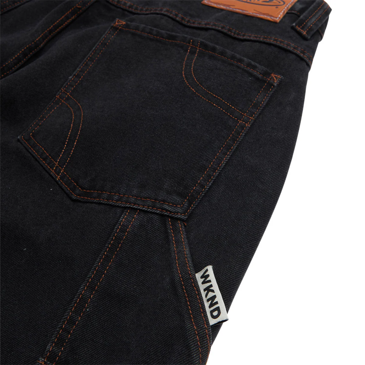 WKND Damn Near Carpenter Double Knee Jeans - Black - Image 4