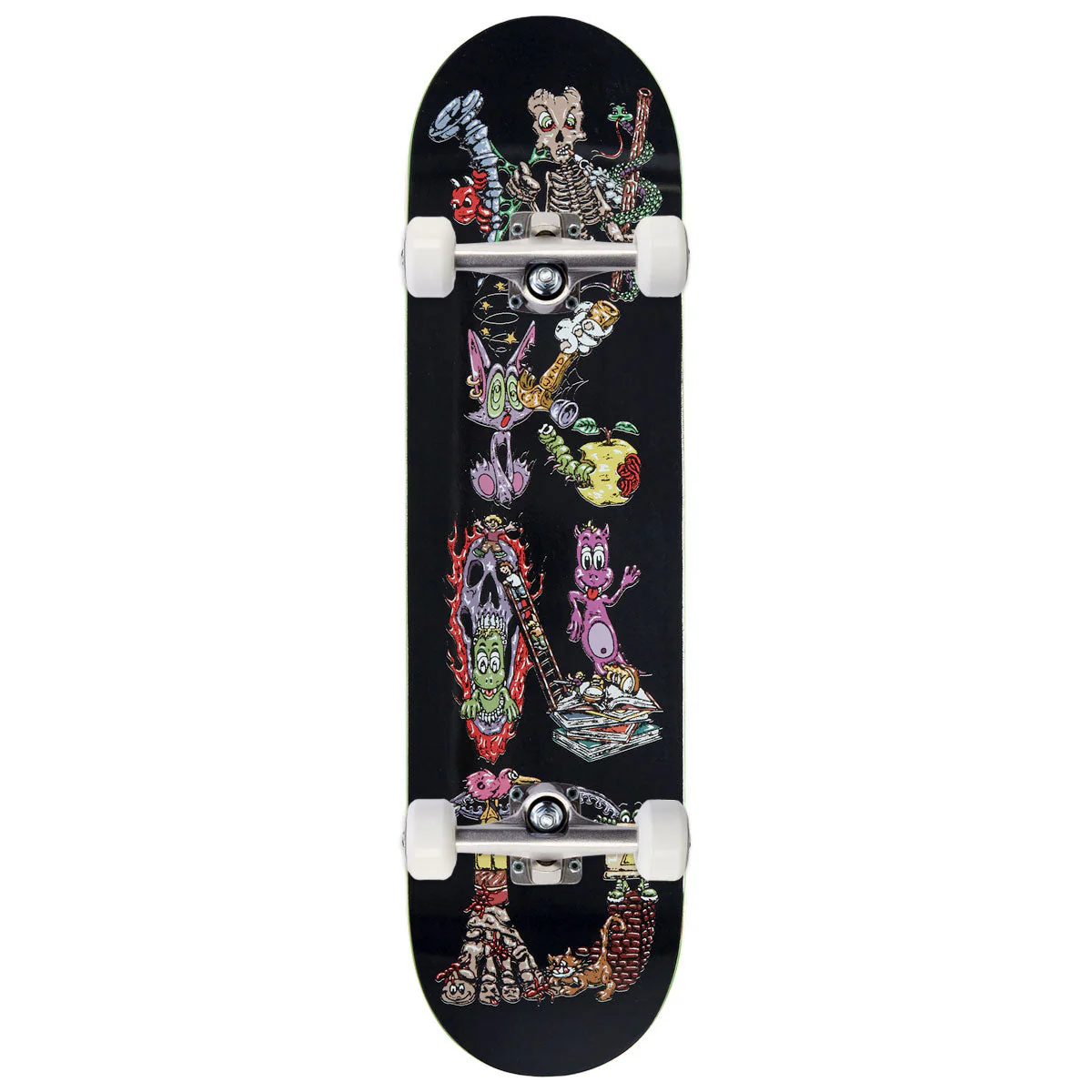 WKND Dusted Team MC Skateboard Complete - Black - 8.25"