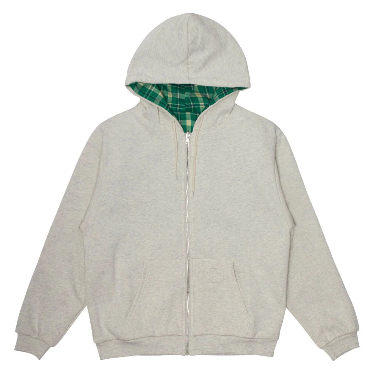 WKND Flannel Lined Zip Hoodie - Oatmeal Heather