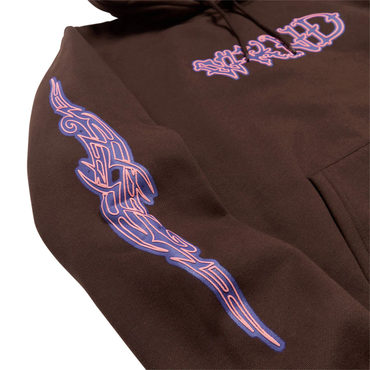WKND Huldra Script Hoodie - Brown - Image 2