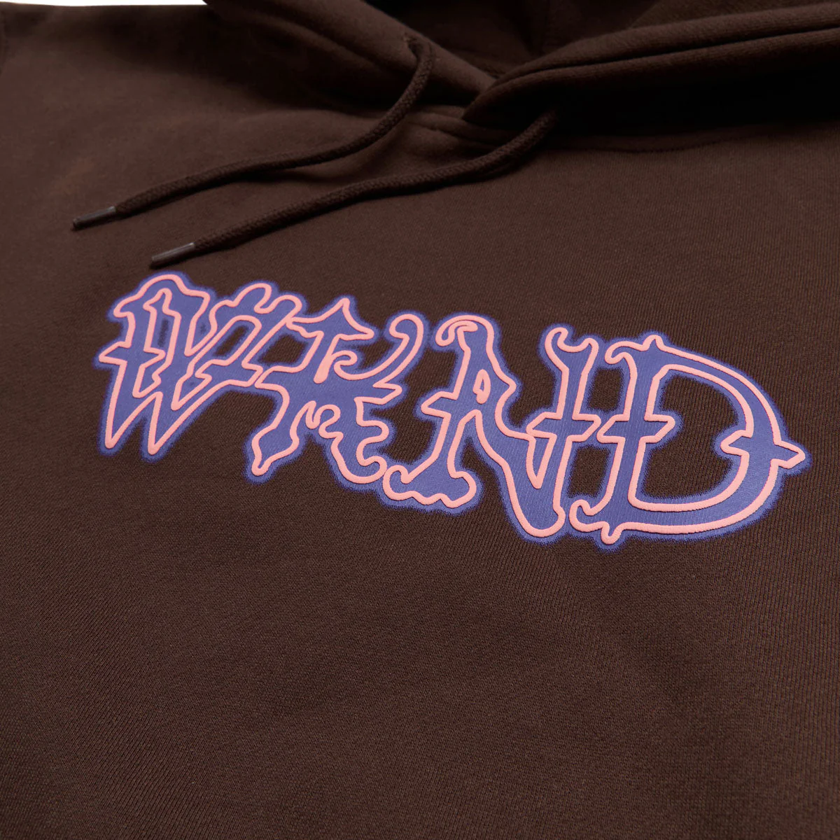 WKND Huldra Script Hoodie - Brown - Image 3