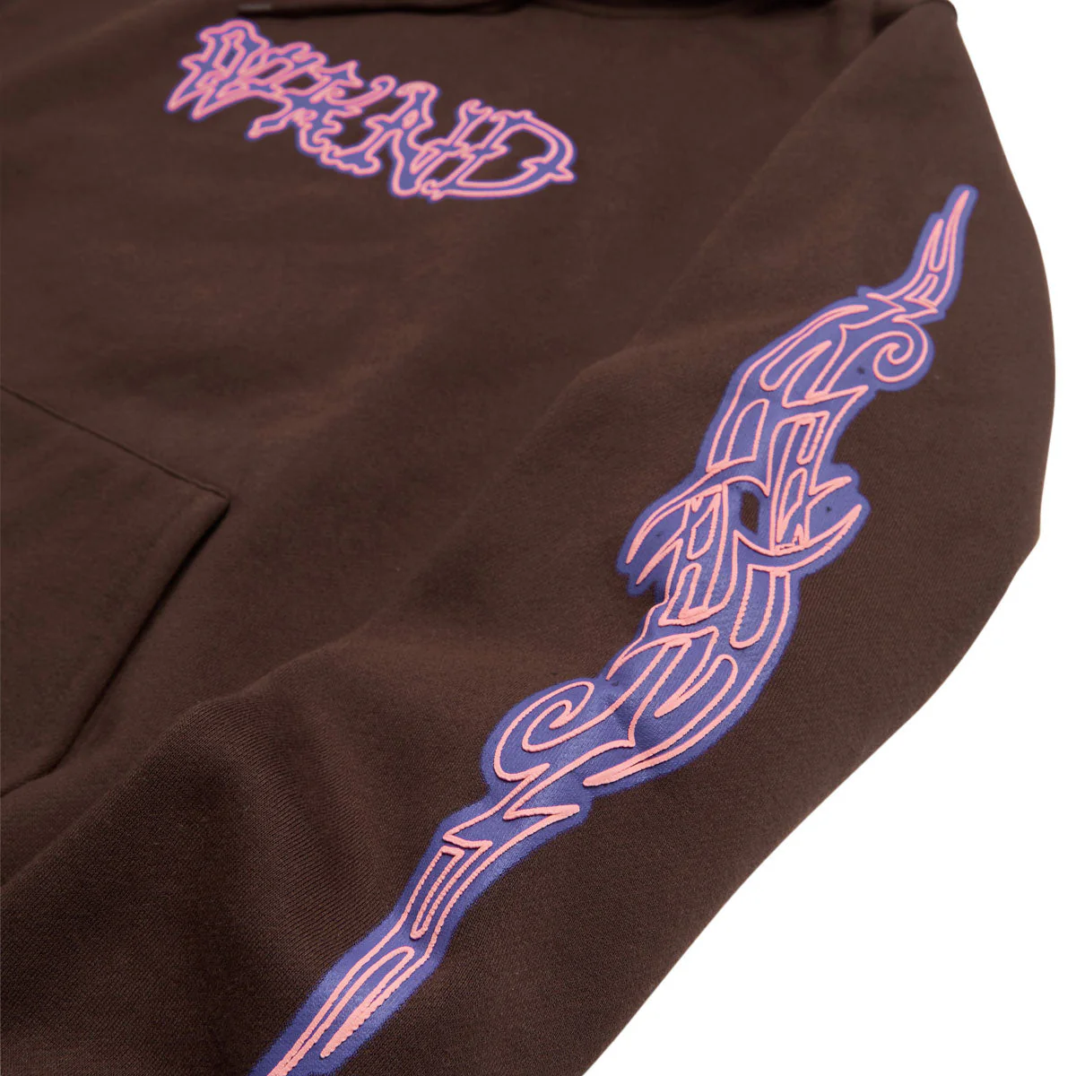 WKND Huldra Script Hoodie - Brown - Image 4