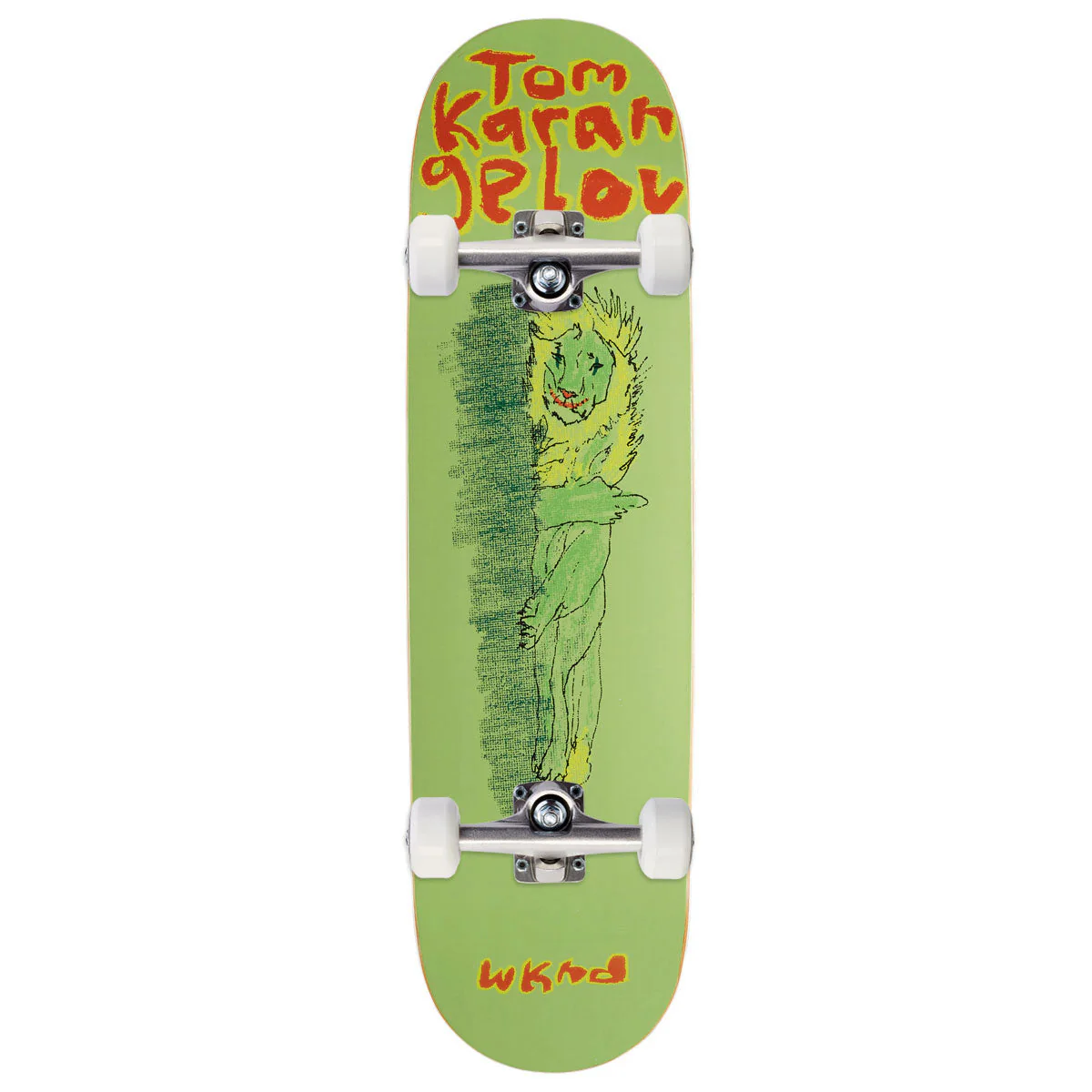 WKND Not Today Tom Karangelov WB Skateboard Complete - Green - 8.25"