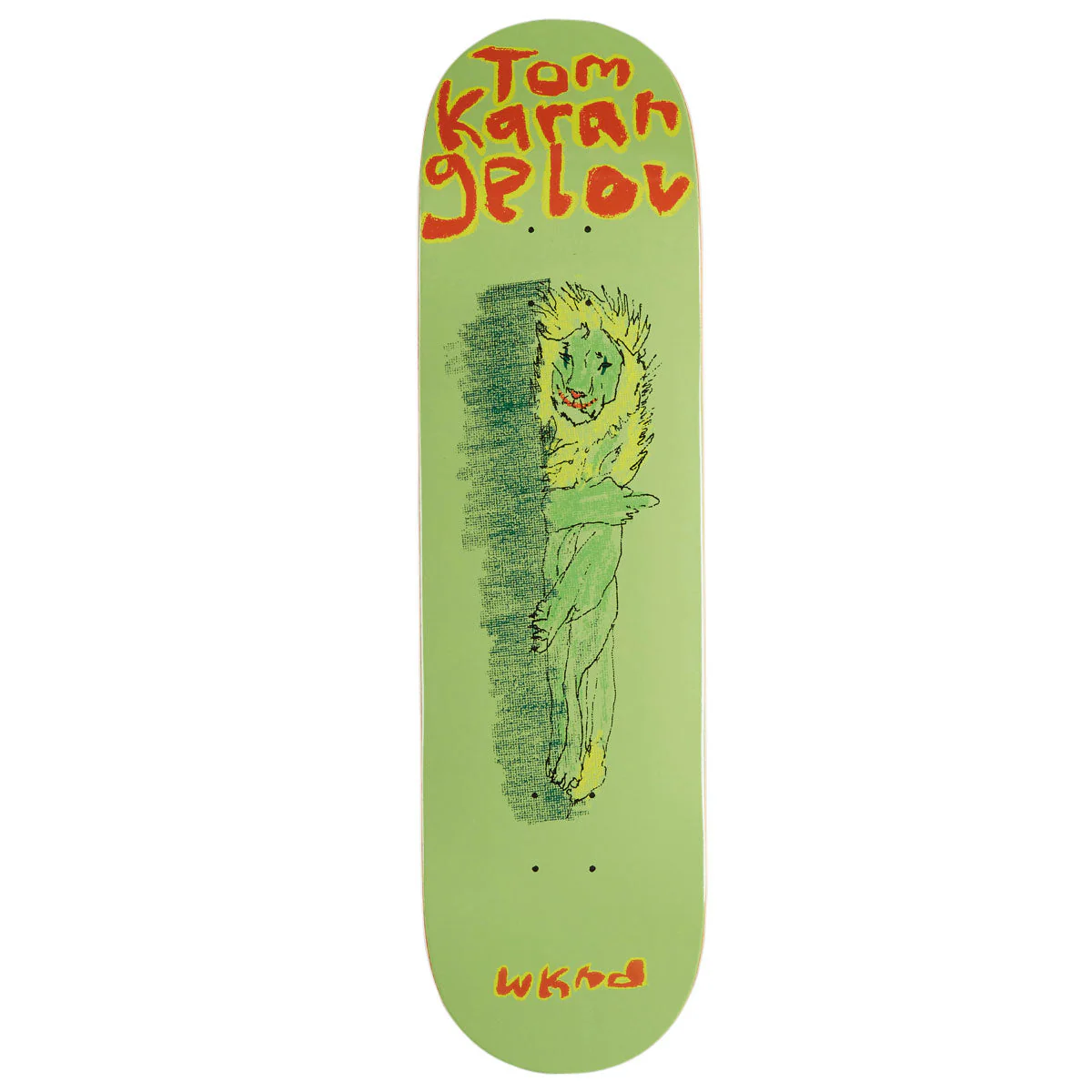 WKND Not Today Tom Karangelov WB Skateboard Deck - Green - 8.25"