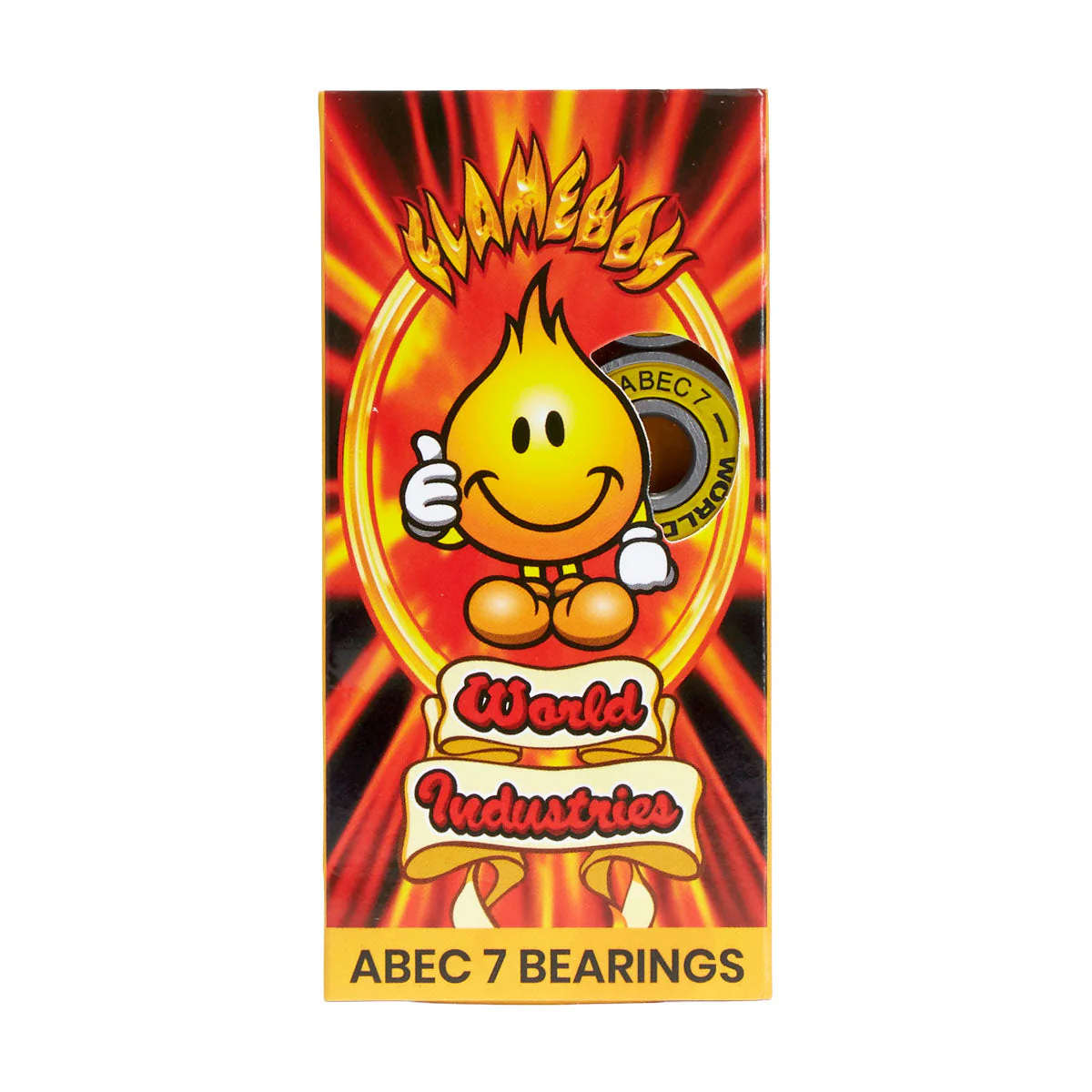 World Industries Flameboy Abec 7 Bearings - Yellow