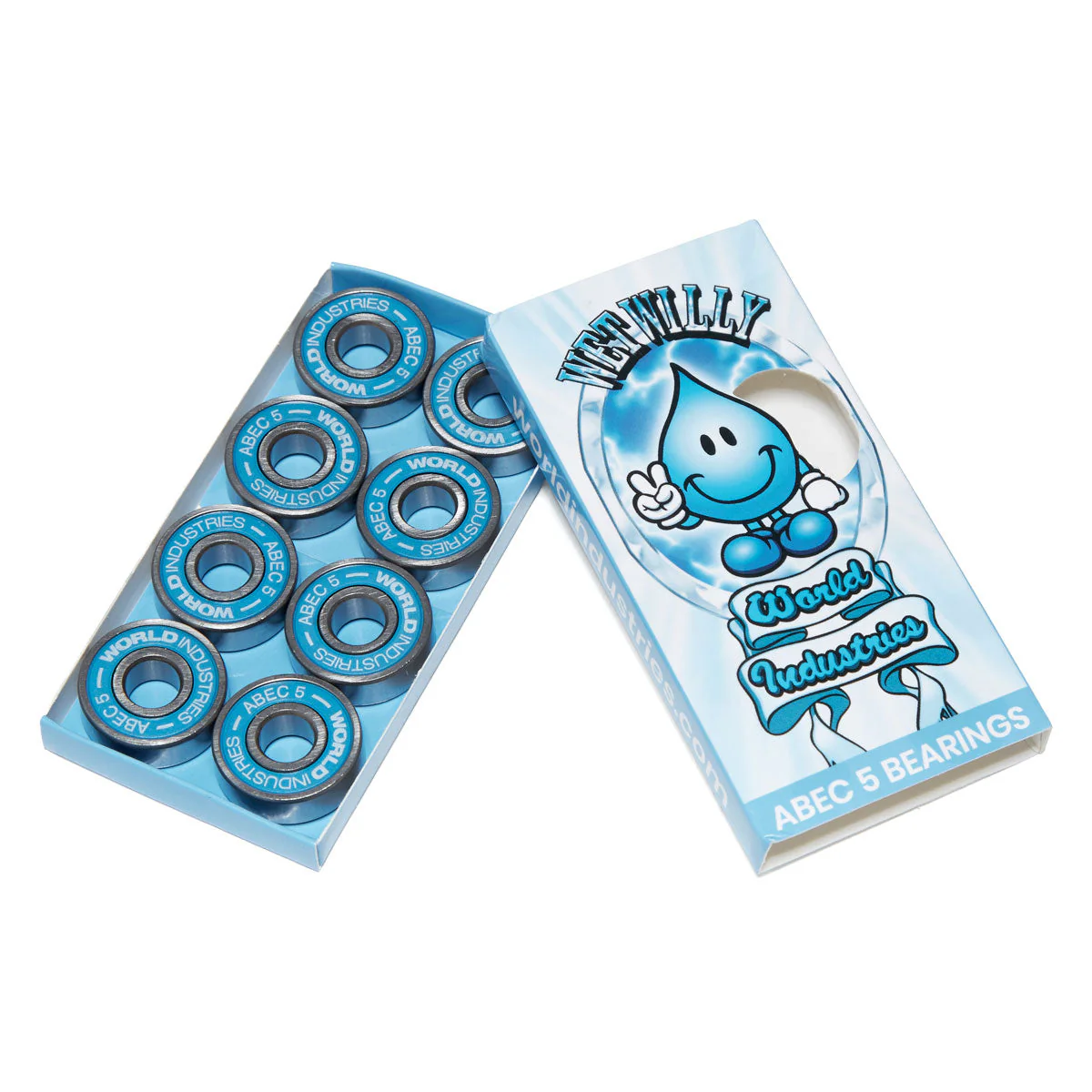 World Industries Wet Willy Abec 5 Bearings - Blue - Image 2