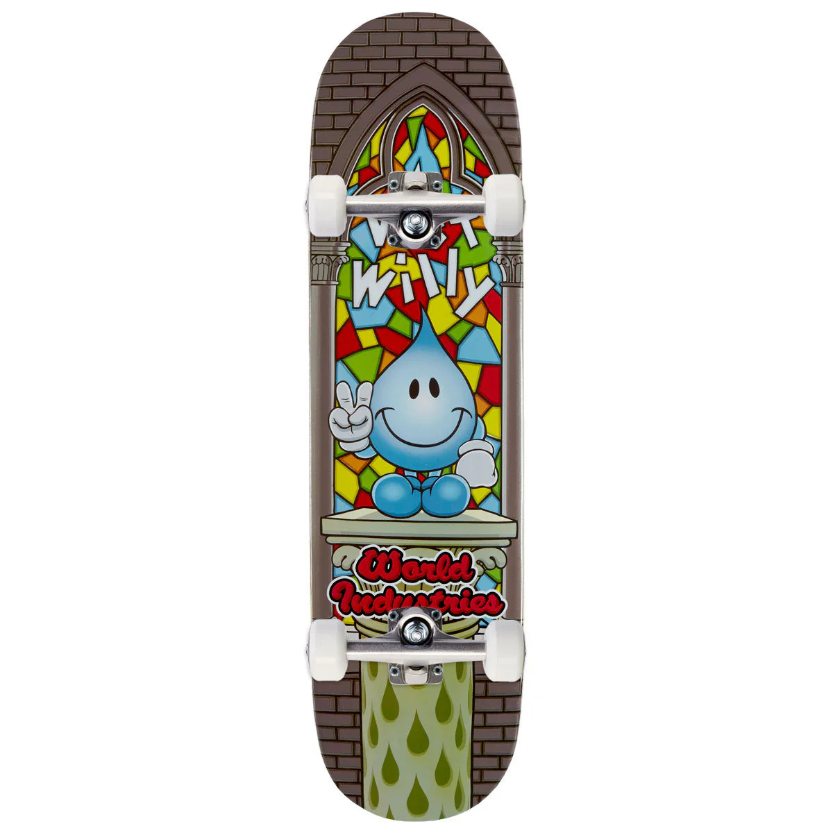 World Industries Wet Willy Stained Glass Skateboard Complete - 8.25"