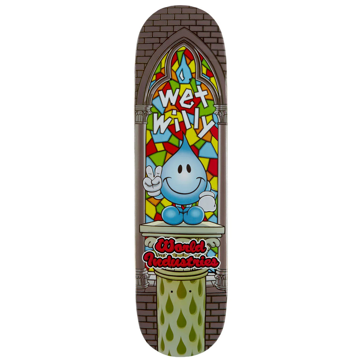 World Industries Wet Willy Stained Glass Skateboard Deck - 8.25"