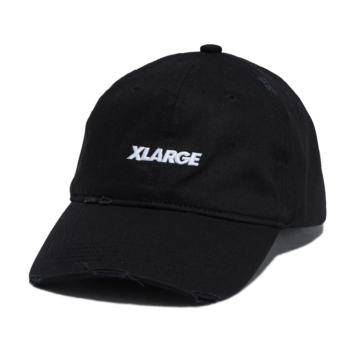 XLarge Label Brand 6 Panel Hat - Black