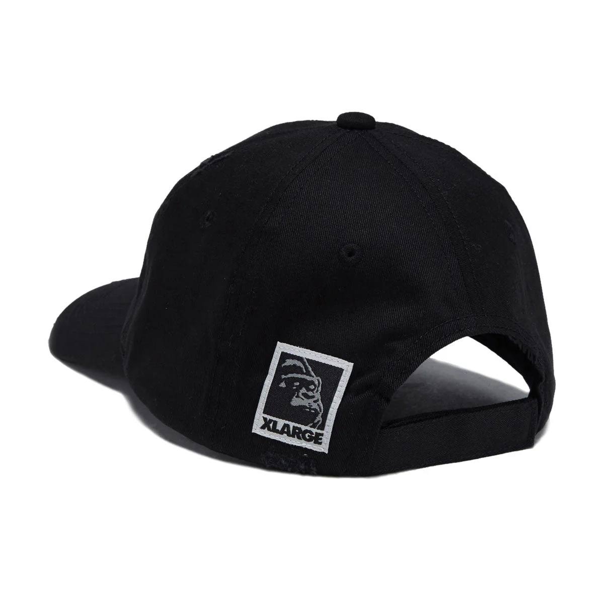 XLarge Label Brand 6 Panel Hat - Black - Image 2