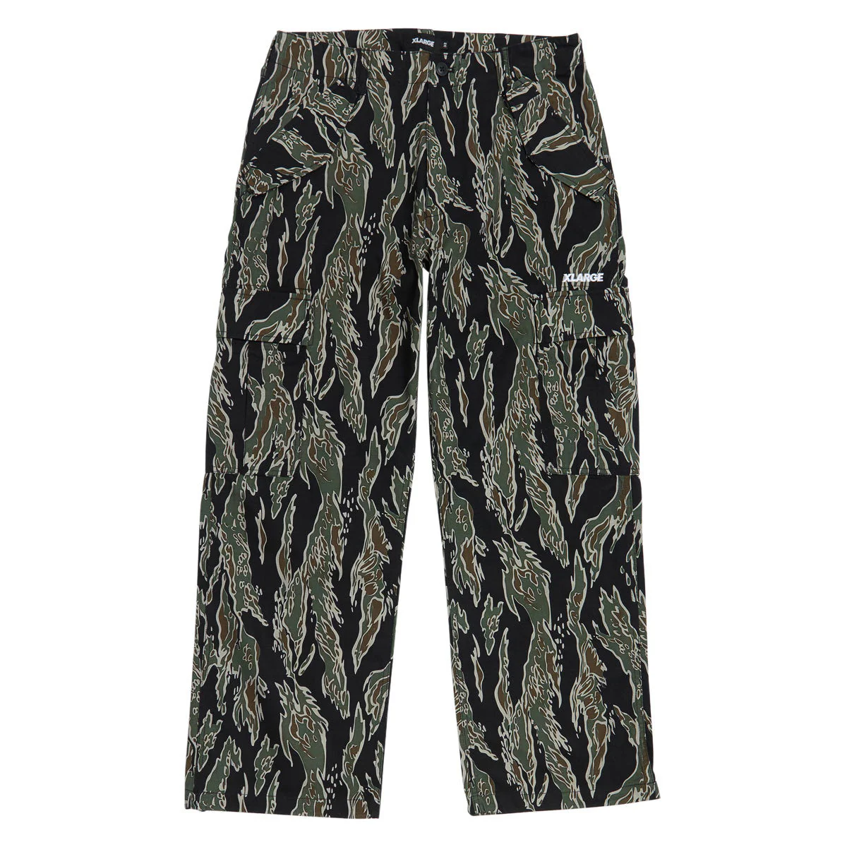 XLarge Label Ripstop Cargo Pants - Olive