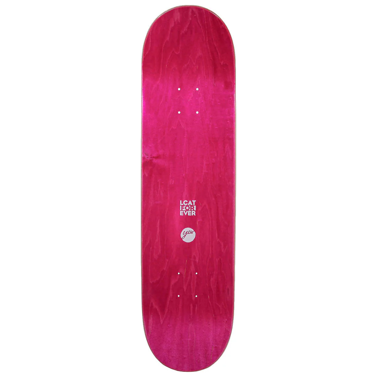 Yew I Love Yew Skateboard Deck - Green - 8.25" - Image 2