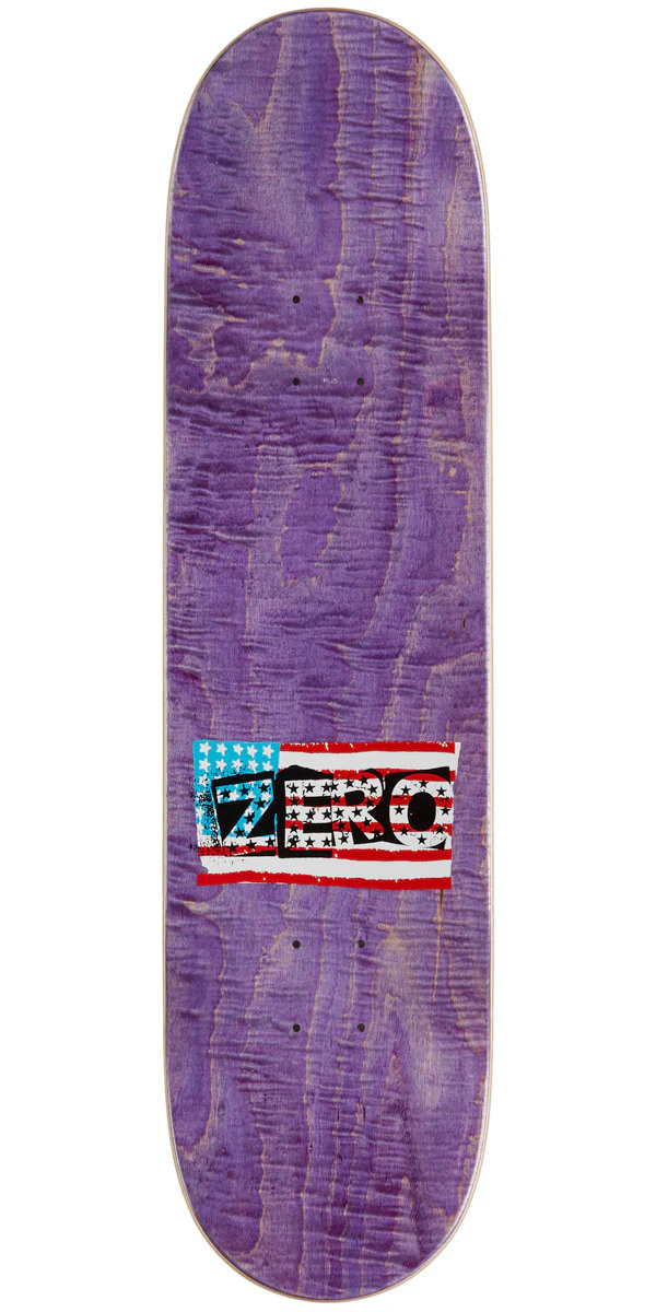 Zero American Punk Skateboard Deck - 8.25" - Image 2