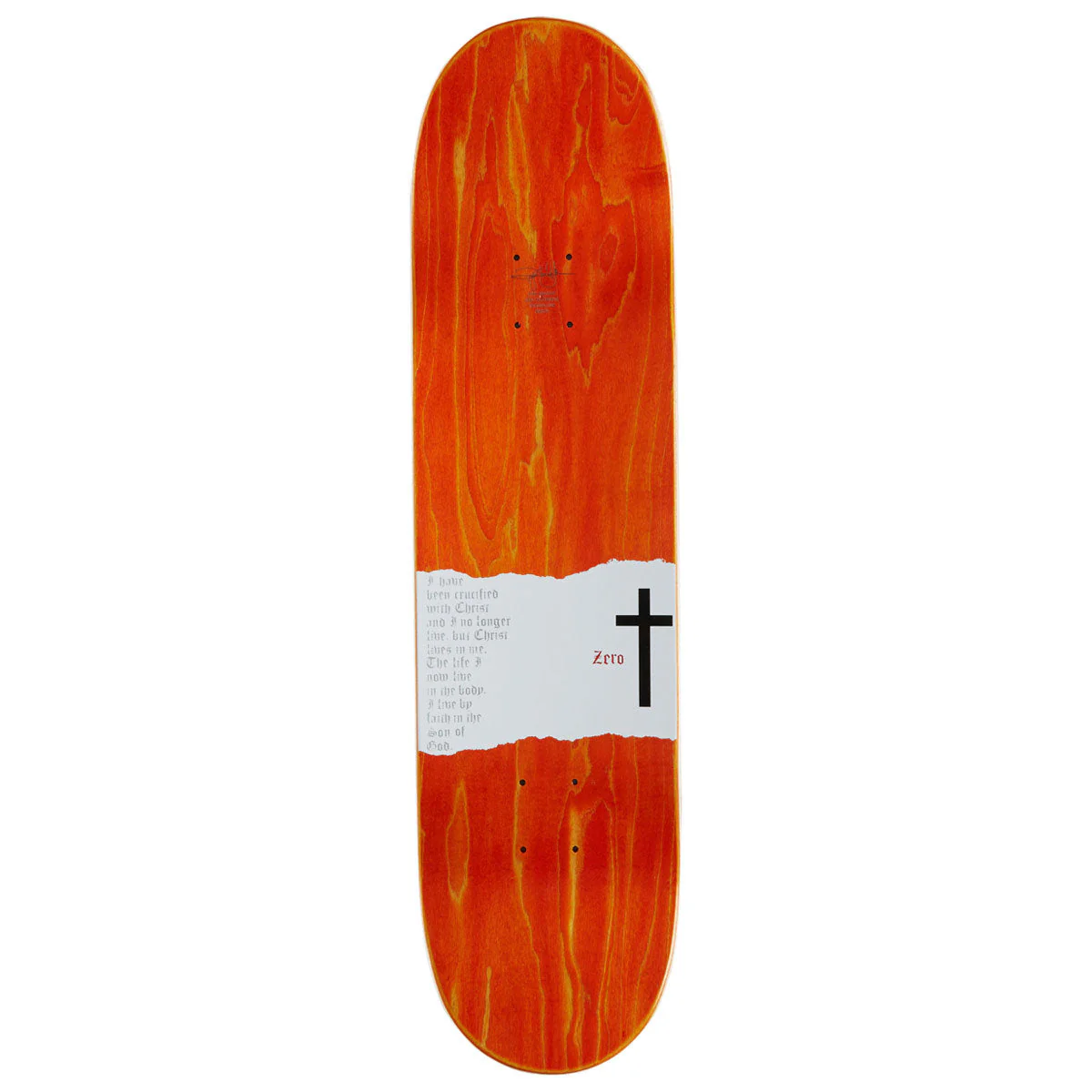 Zero Sheckler Cross Skateboard Deck - 8.25" - Image 2