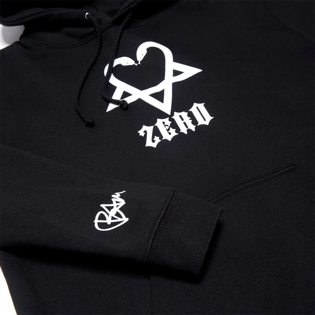 Zero x Bam Heart Small Hoodie - Black - Image 2