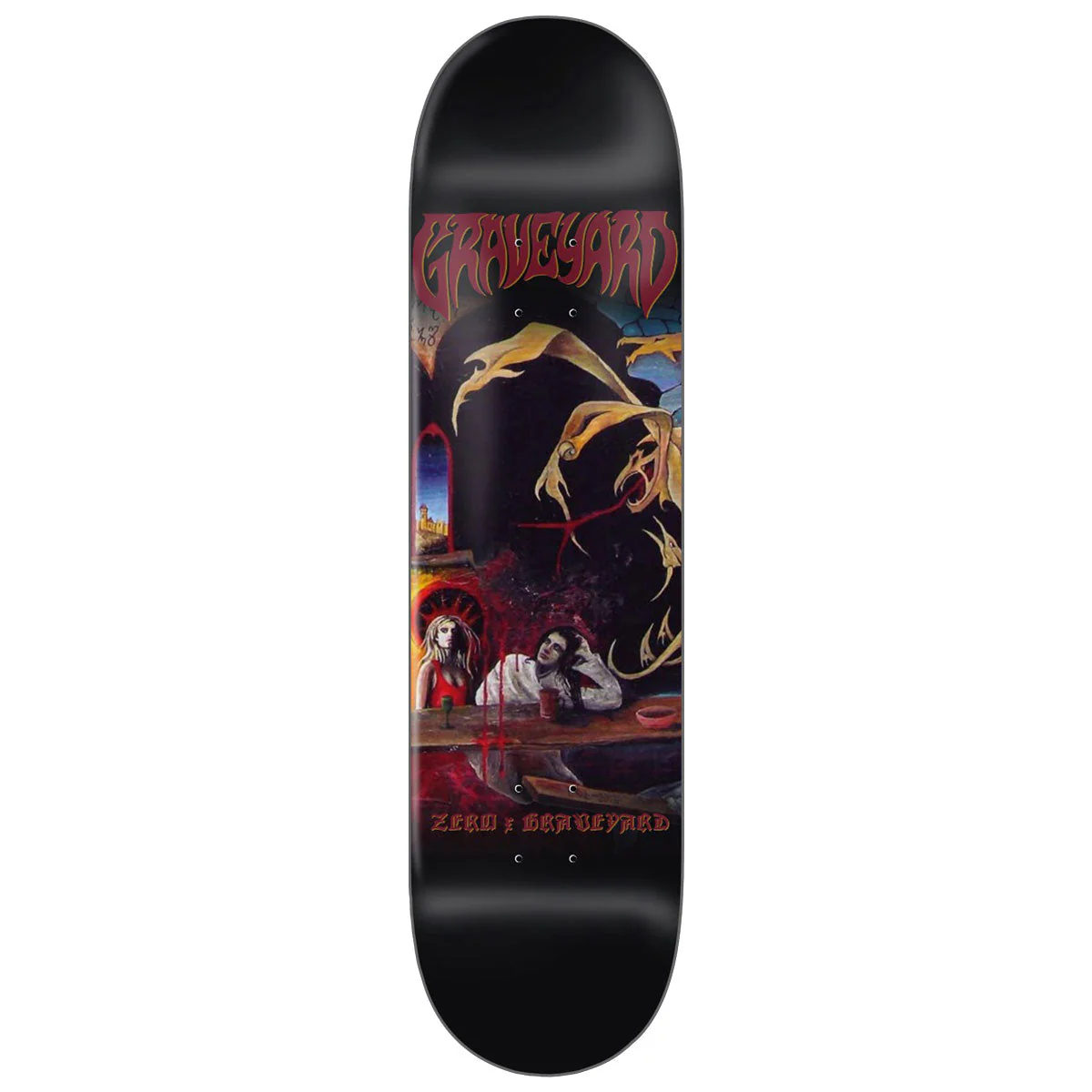 Zero x Graveyard Self Titled Skateboard Deck - 8.25"